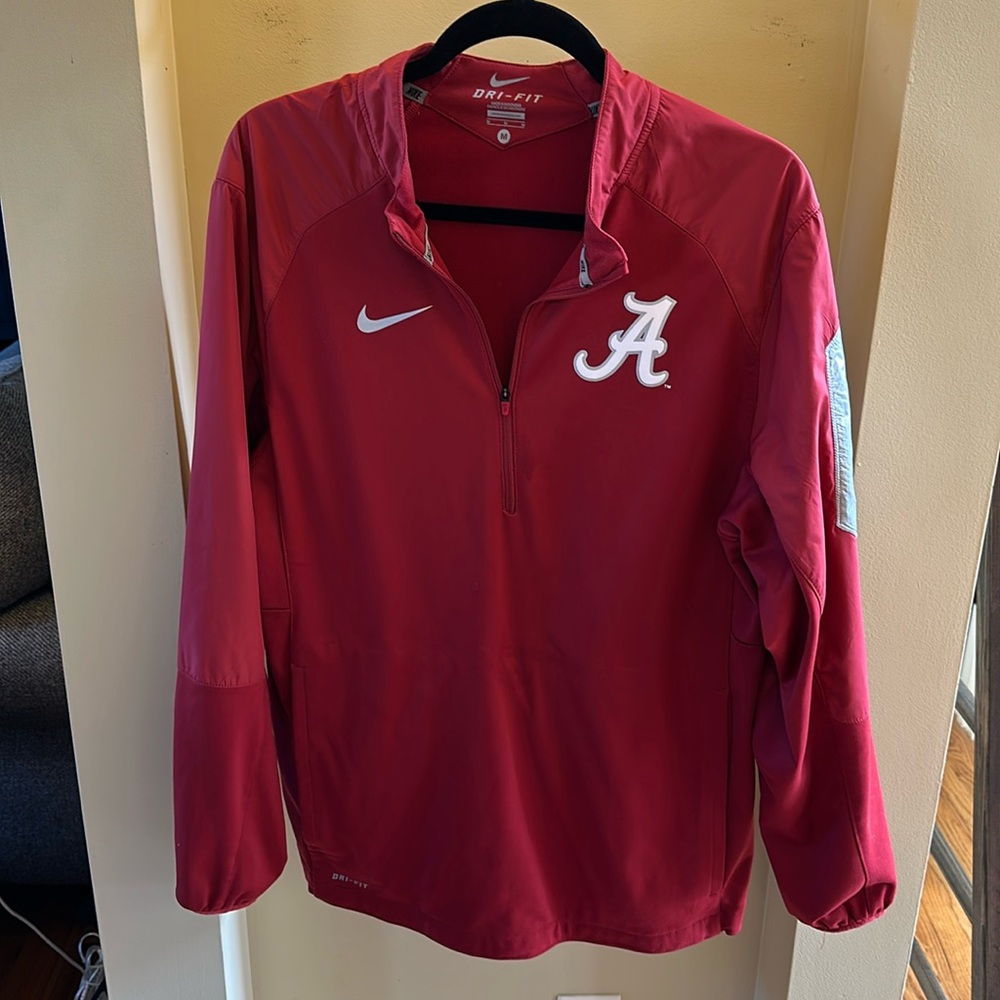 Nike Dry Fit Alabama quarter zip| size medium| Crimson | excellent condition